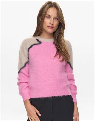 NUMarna Suri Strickpullover - Lilac Sachet